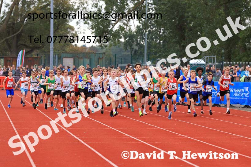 Boys Under-13s, 2024 Northern Mens 6 and Womens 4 and Youngsters Relays, Stanley Park, Blackpool.  Photo: David T. Hewitson/Sports for All Pics